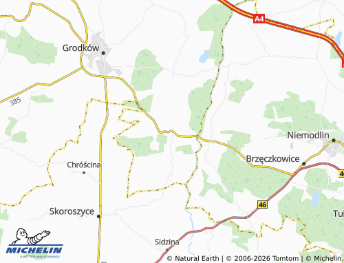 MICHELIN Kopice map - ViaMichelin
