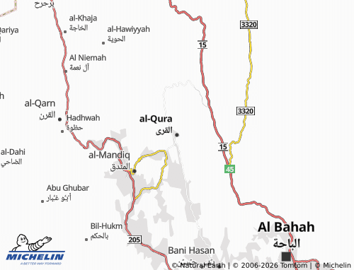 MICHELIN Al Qara map - ViaMichelin