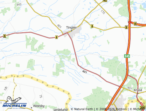 MICHELIN Broderup map - ViaMichelin