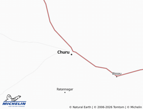 MICHELIN Churu map - ViaMichelin