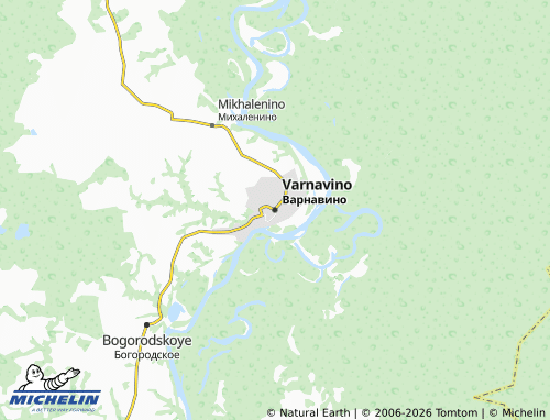 MICHELIN-Landkarte Varnavino - ViaMichelin