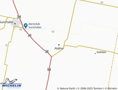 MICHELIN Ataliva map - ViaMichelin