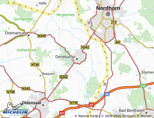 Carte MICHELIN Denekamp - ViaMichelin