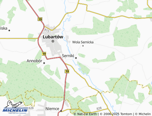 MICHELIN Serniki map - ViaMichelin