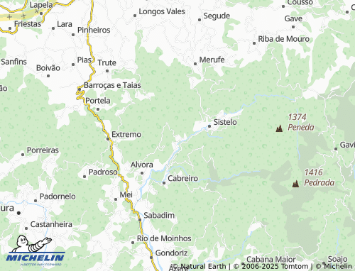 MICHELIN Quebrada map - ViaMichelin