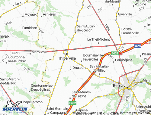 MICHELIN Le Mesnil map - ViaMichelin