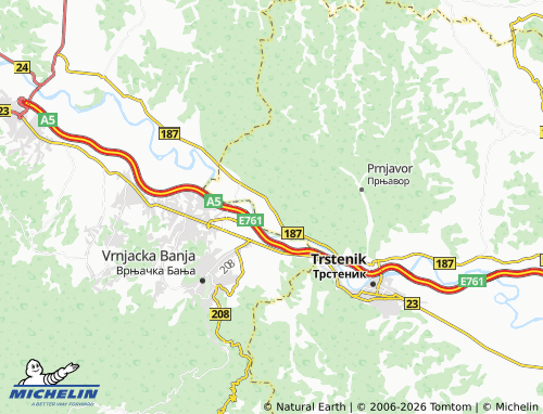 Mapa MICHELIN Lozna - ViaMichelin