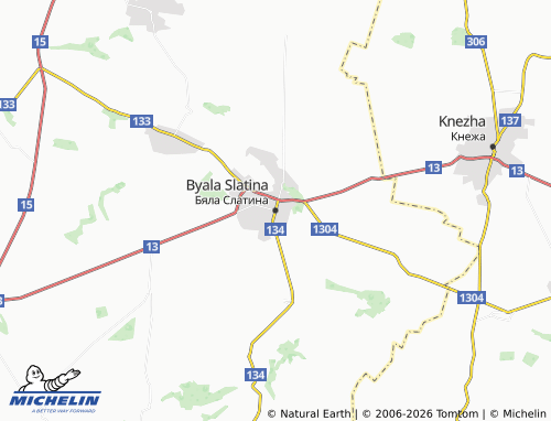 Mappa MICHELIN Byala Slatina - ViaMichelin