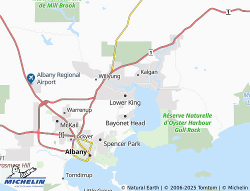 MICHELIN Lower King map - ViaMichelin