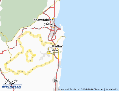 MICHELIN Qidfa map - ViaMichelin