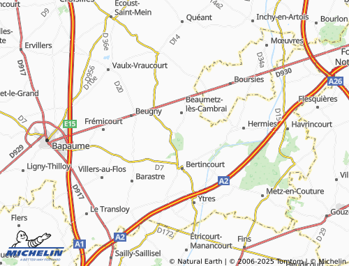 Carte MICHELIN Vélu - ViaMichelin