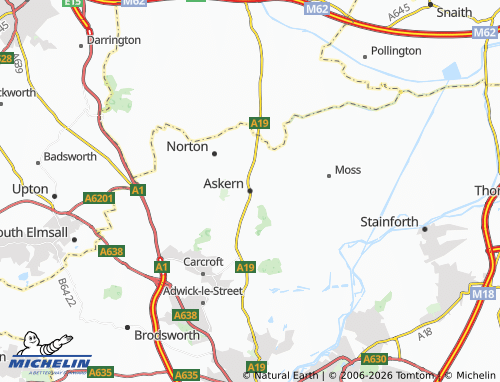 Carte MICHELIN Askern - ViaMichelin