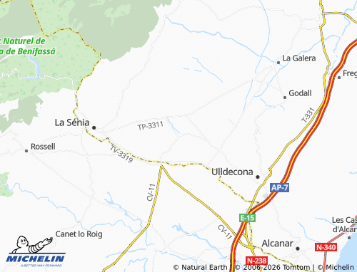 Mappa MICHELIN Els Valentins - ViaMichelin