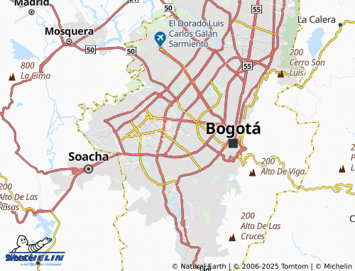 MICHELIN Provivienda Norte map - ViaMichelin