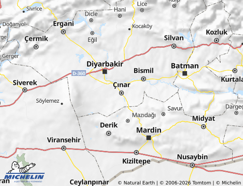 MICHELIN Çınar map - ViaMichelin