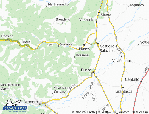 Mapa MICHELIN Rossana - ViaMichelin