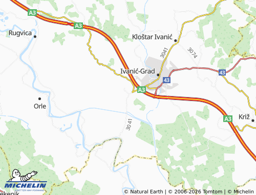 Mapa MICHELIN Posavski Bregi - ViaMichelin