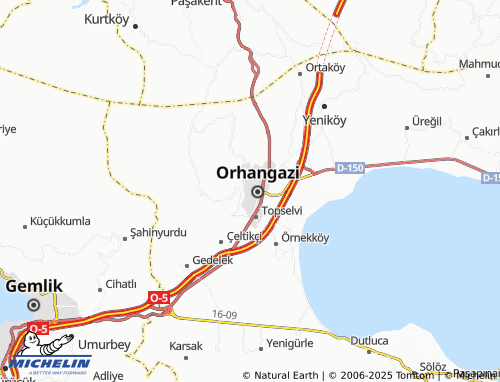 MICHELIN Tekke map - ViaMichelin