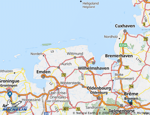 MICHELIN Wittmund map - ViaMichelin