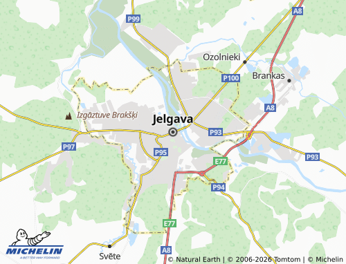 Kaart MICHELIN Jelgava - ViaMichelin