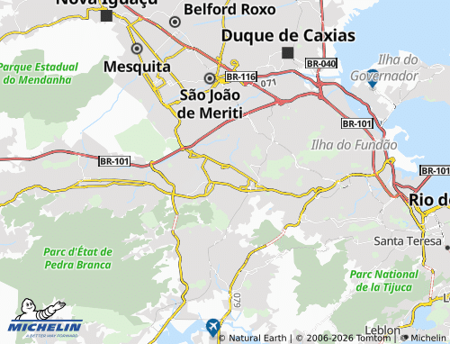 MICHELIN Bento Ribeiro map - ViaMichelin