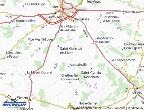 MICHELIN Prêtreville map - ViaMichelin