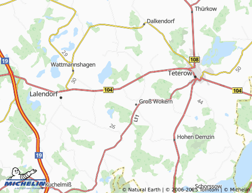 Kaart MICHELIN Klein Wokern - ViaMichelin