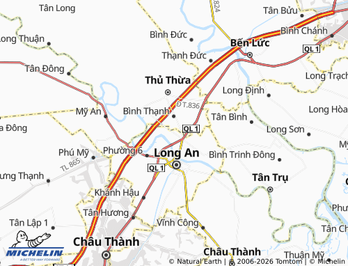 Mapa MICHELIN Hướng Thọ Phú - ViaMichelin