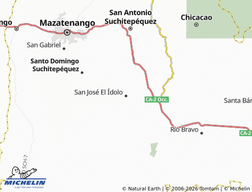 Mappa MICHELIN San José El Ídolo - ViaMichelin