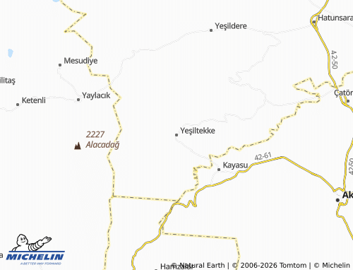 Mappa MICHELIN Yeşiltekke - ViaMichelin