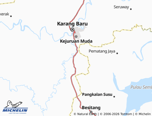 MICHELIN Purwodadi map - ViaMichelin