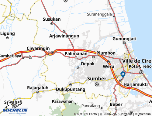 MICHELIN-Landkarte Palimanan - ViaMichelin