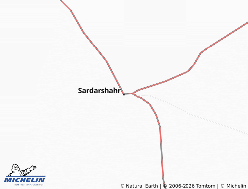 Mappa MICHELIN Sardarshahr - ViaMichelin
