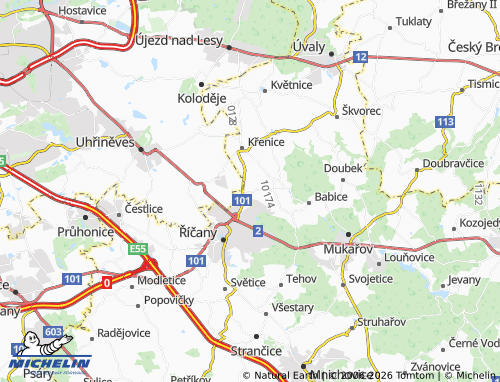 Kaart MICHELIN Pacov - ViaMichelin