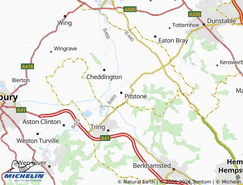 Carte MICHELIN Pitstone - ViaMichelin