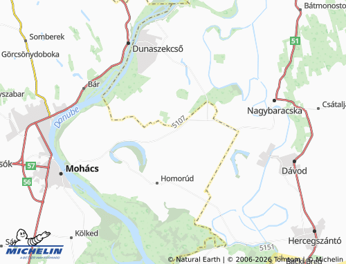 MICHELIN-Landkarte Sárhát - ViaMichelin