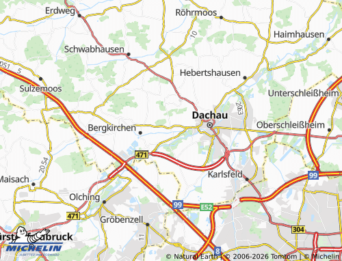 MICHELIN Günding map - ViaMichelin