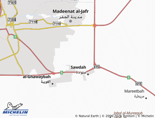 MICHELIN-Landkarte Hajar al-'Ashir - ViaMichelin