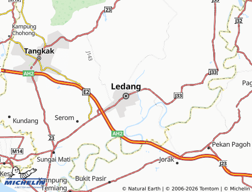 MICHELIN Ledang map - ViaMichelin