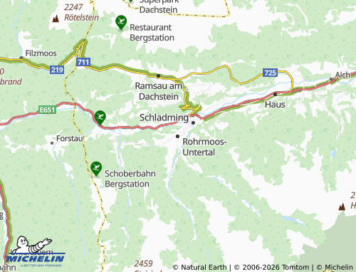 MICHELIN Rohrmoos-Untertal map - ViaMichelin