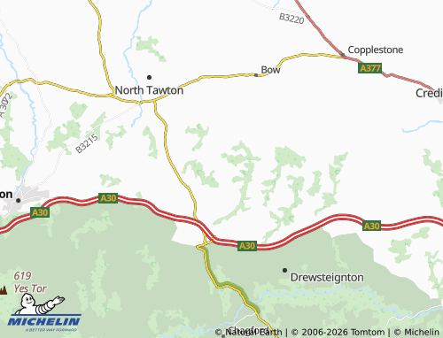Mappa MICHELIN Spreyton - ViaMichelin