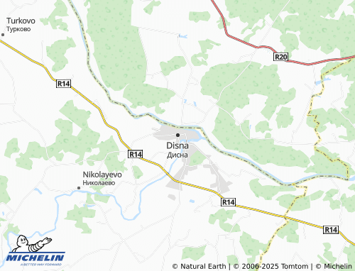 MICHELIN Disna map - ViaMichelin