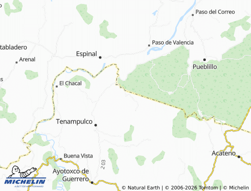 Mappa MICHELIN Tenampulco Viejo - ViaMichelin