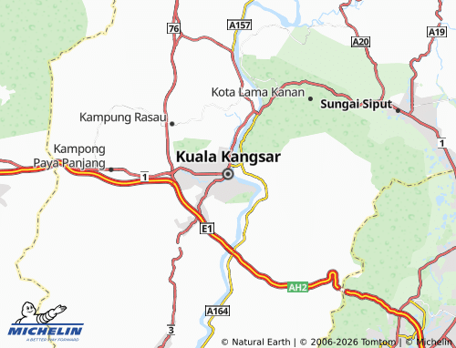 MICHELIN Kuala Kangsar map - ViaMichelin
