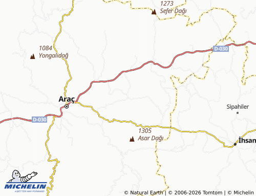 Mapa MICHELIN Boğdam - ViaMichelin