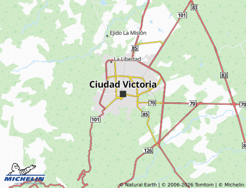 MICHELIN Ciudad Victoria map - ViaMichelin