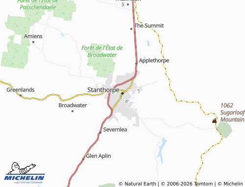 Mapa MICHELIN Stanthorpe - ViaMichelin