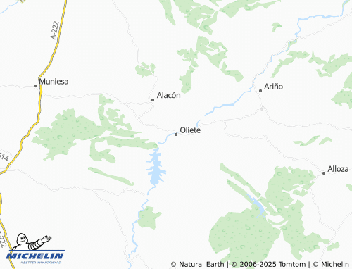 MICHELIN Oliete map - ViaMichelin