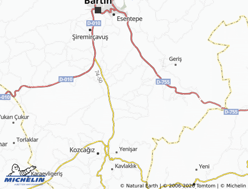 MICHELIN-Landkarte Akçamesçit - ViaMichelin