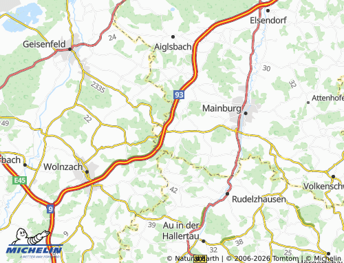 MICHELIN Oberempfenbach map - ViaMichelin
